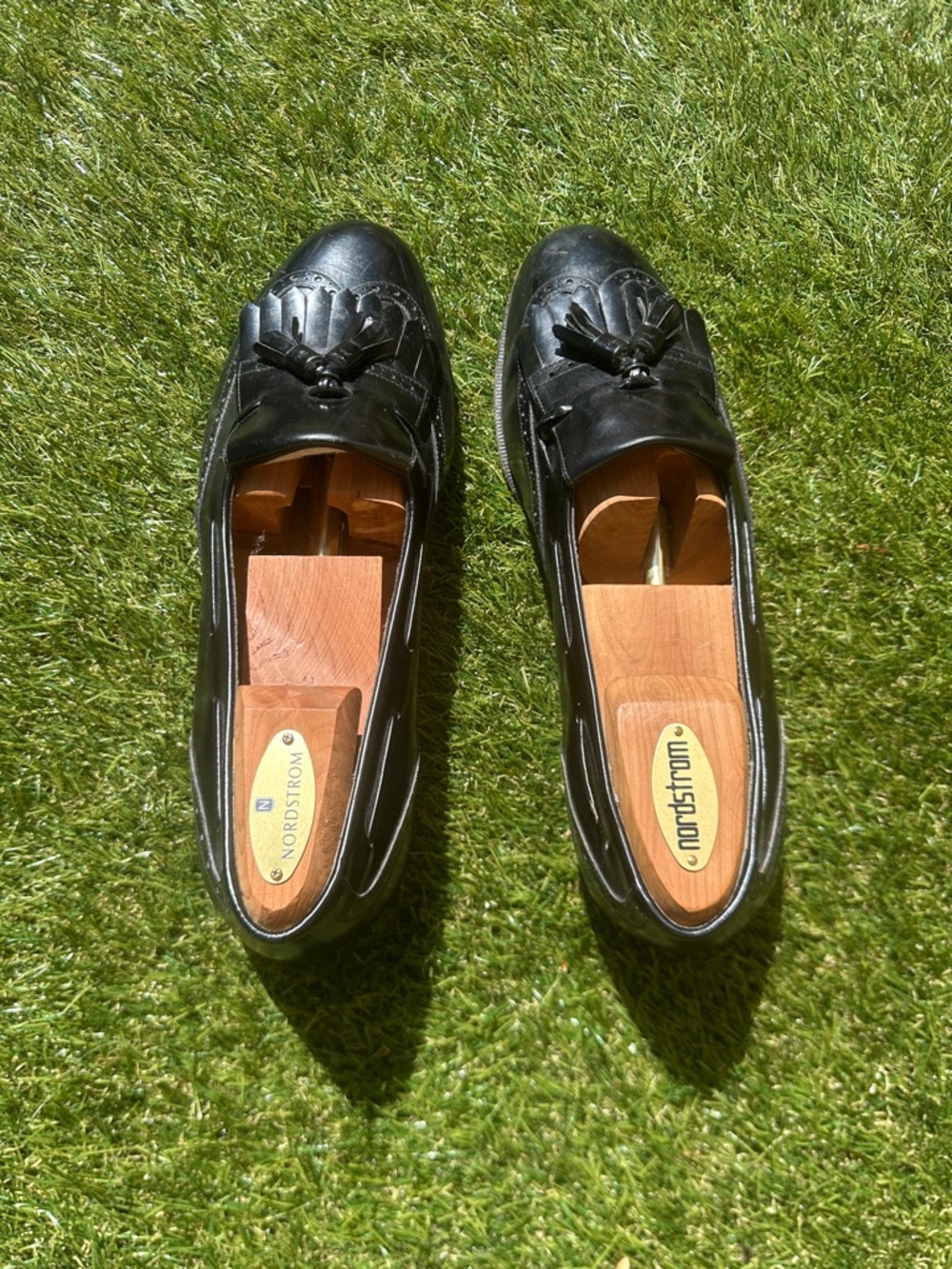 Salvatore Ferragamo Wing Tip Kiltie Tassel Loafers